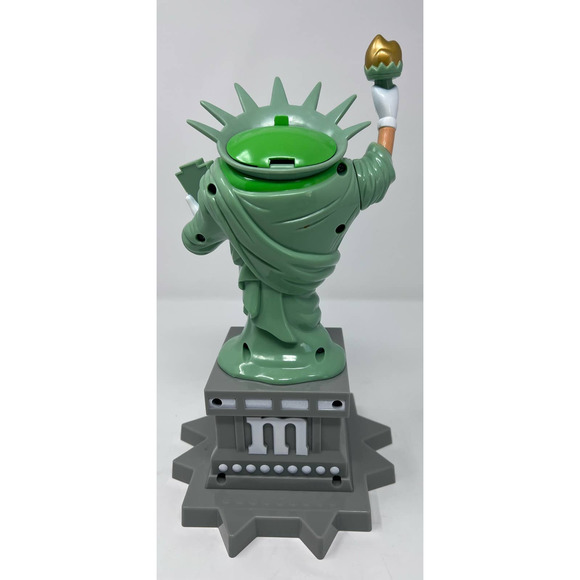 Mars Inc. M & M's World‎ Ms. Liberty Green Dispenser 11" Tall x 7" Wide Bottom - Picture 2 of 6